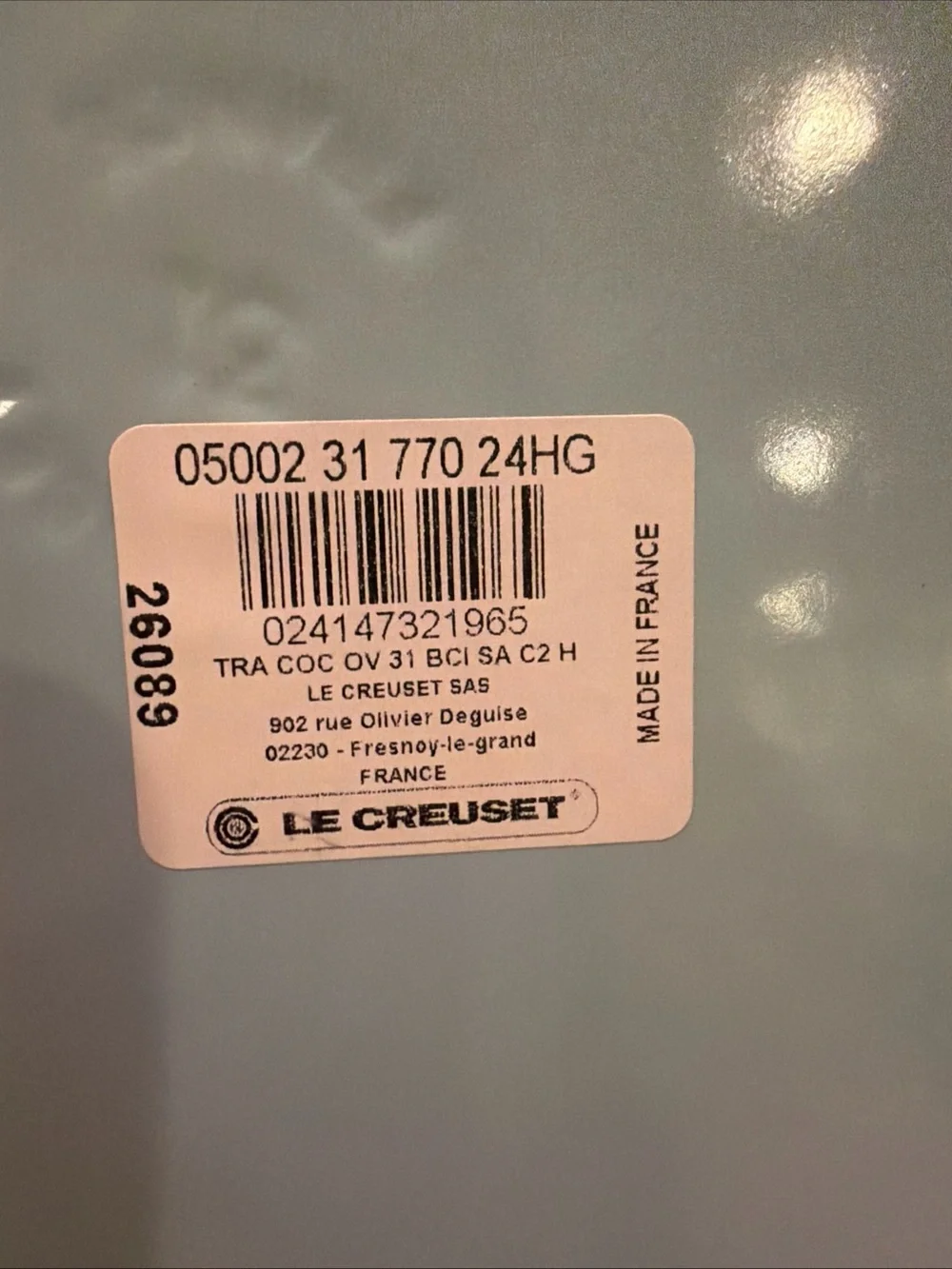 Le Creuset enameled cast